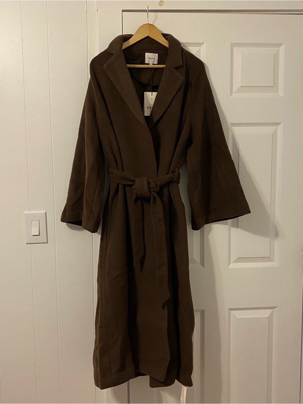 Reformation Tula Oversized Coat Wool